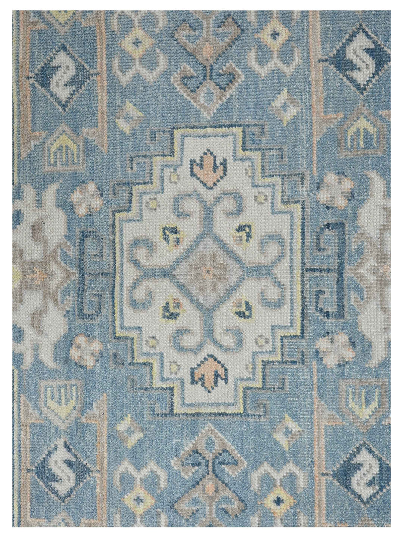 Pacific Ushak 43592 Lt.Grey Ivory Transitional Hand Knotted Rug