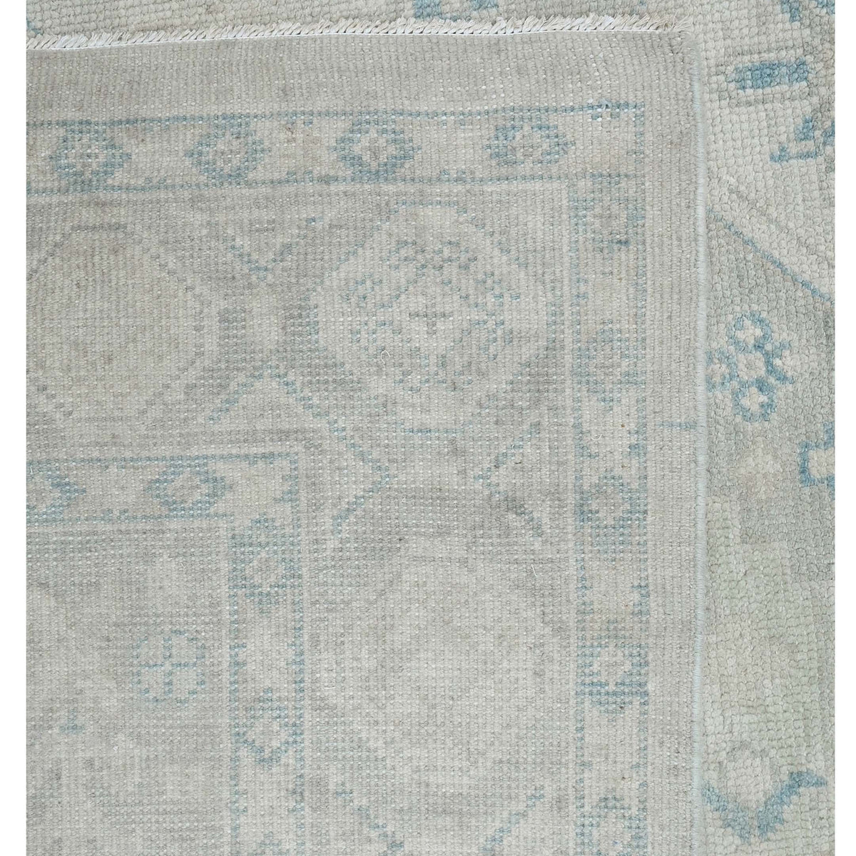 Pacific Ushak 43593 Lt.Grey Lt.Grey Transitional Hand Knotted Rug
