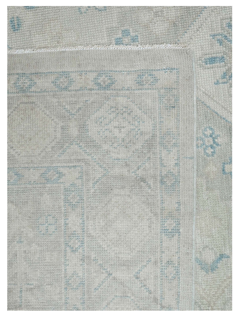 Pacific Ushak 43593 Lt.Grey Lt.Grey Transitional Hand Knotted Rug