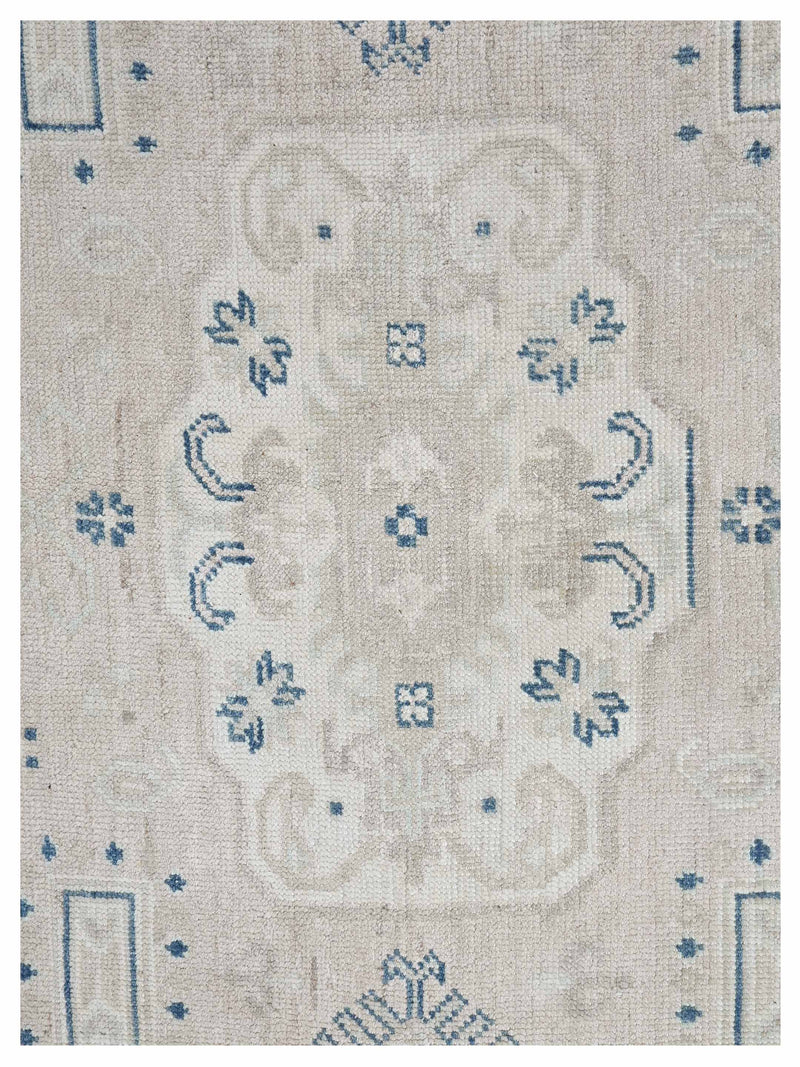 Pacific Ushak 43597 Pink Ivory Transitional Hand Knotted Rug