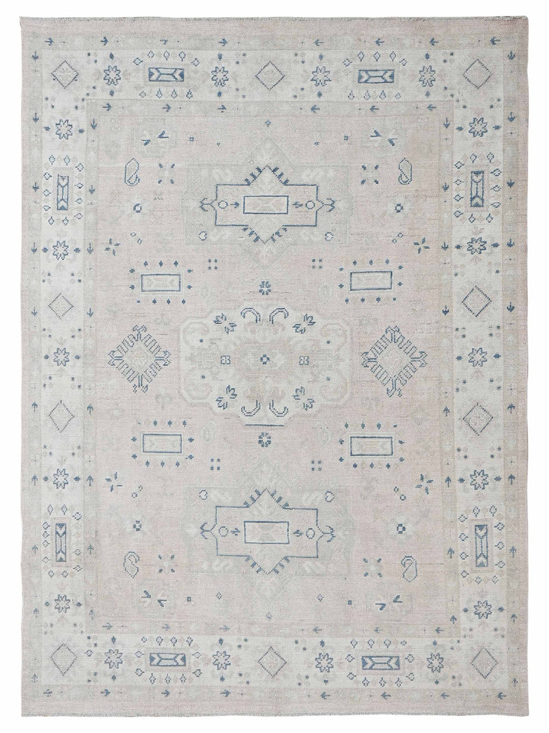 Pacific Ushak  Pink Ivory Transitional