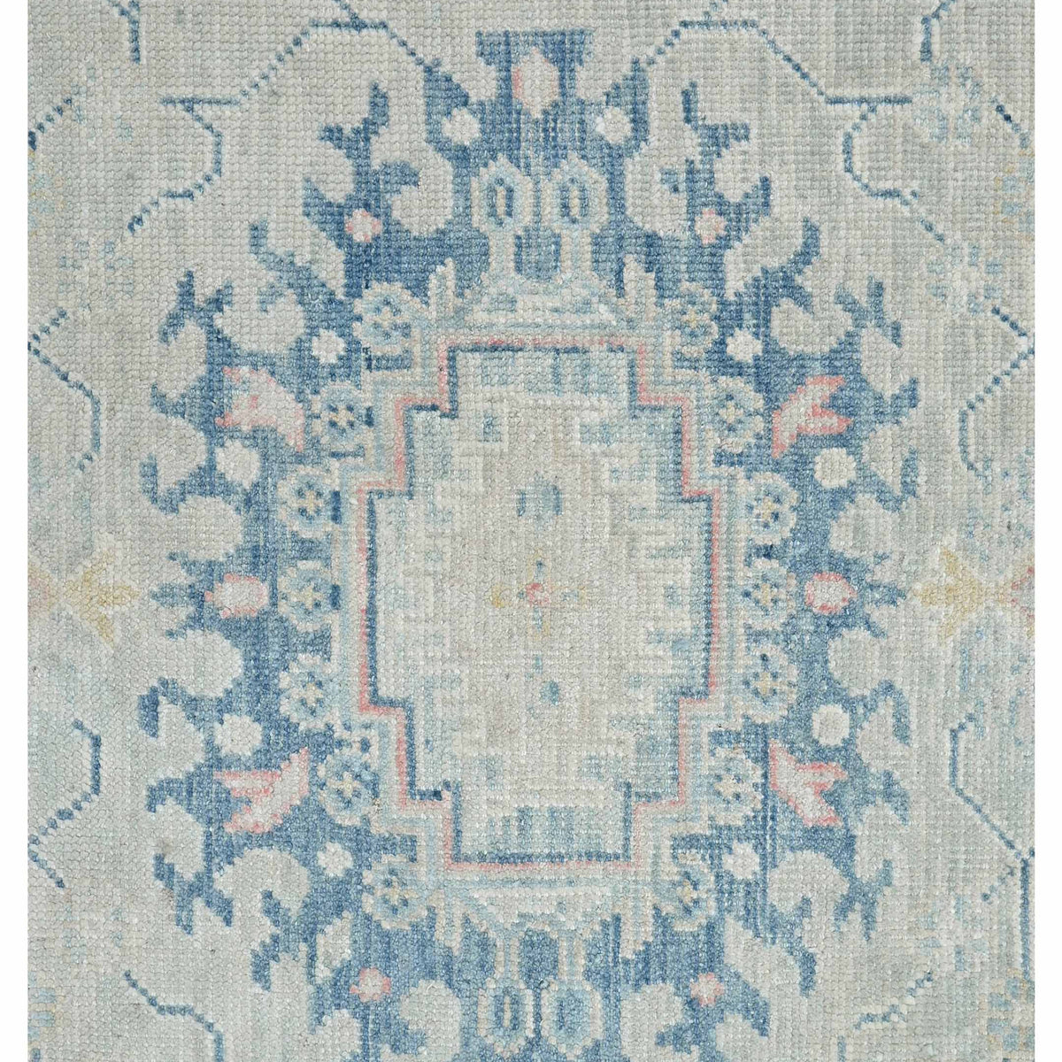 Pacific Ushak 43598 Lt.Grey Blue Transitional Hand Knotted Rug