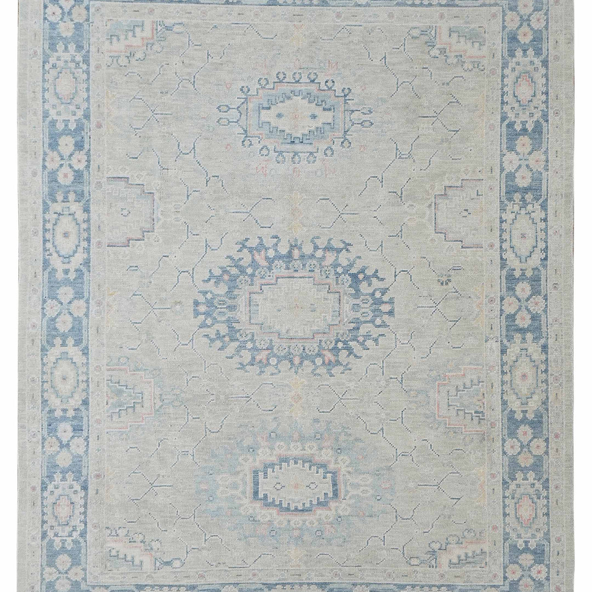 Pacific Ushak  Lt.Grey Blue Transitional