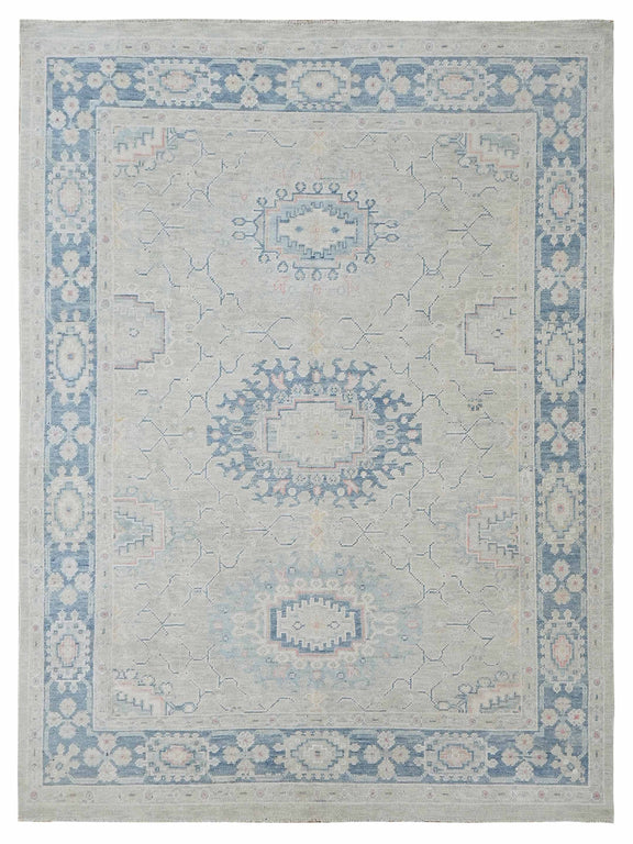 Pacific Ushak  Lt.Grey Blue Transitional