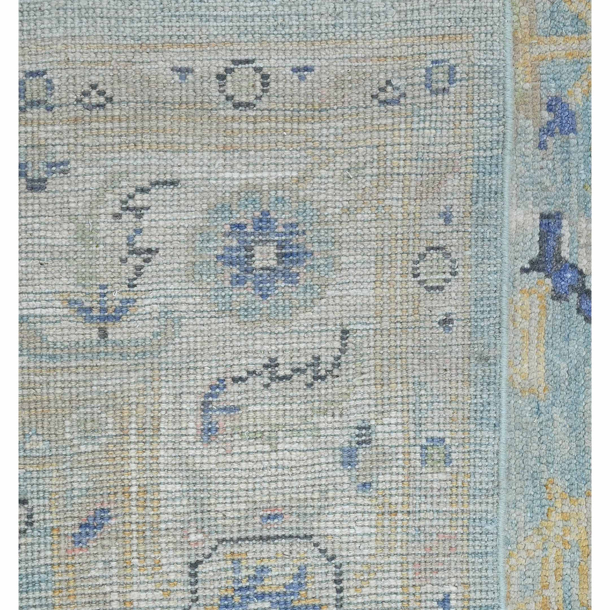 Pacific Ushak 43601 Blue Ivory Transitional Hand Knotted Rug