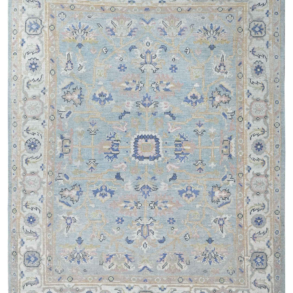 Pacific Ushak  Blue Ivory Transitional