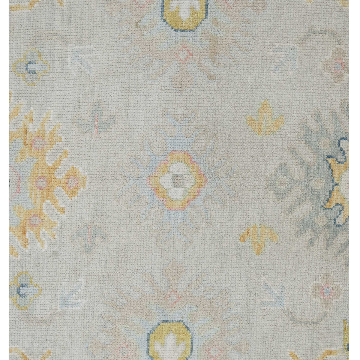 Pacific Ushak 43604 Lt.Grey Grey Transitional Hand Knotted Rug
