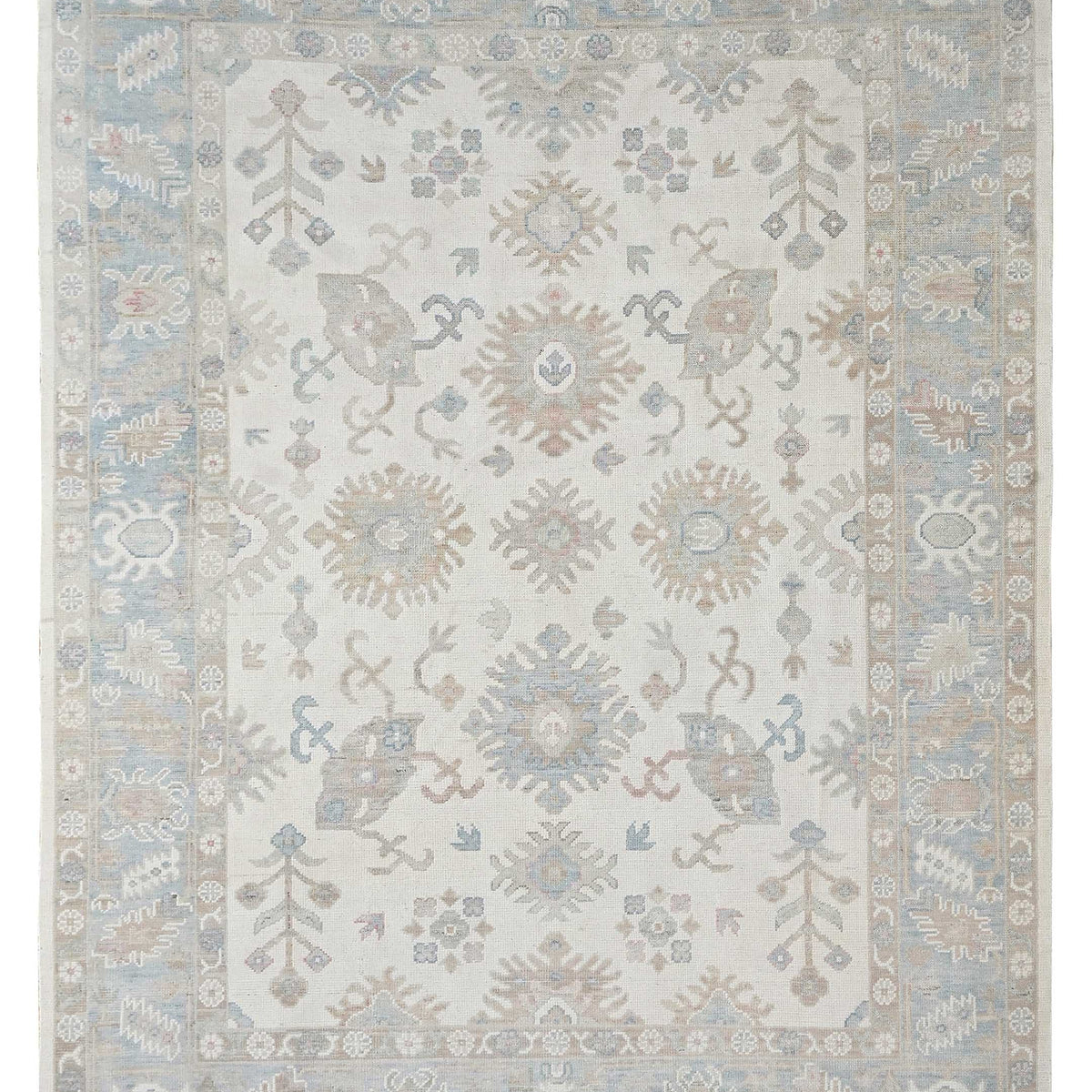 Pacific Ushak  Ivory Sky Blue Transitional