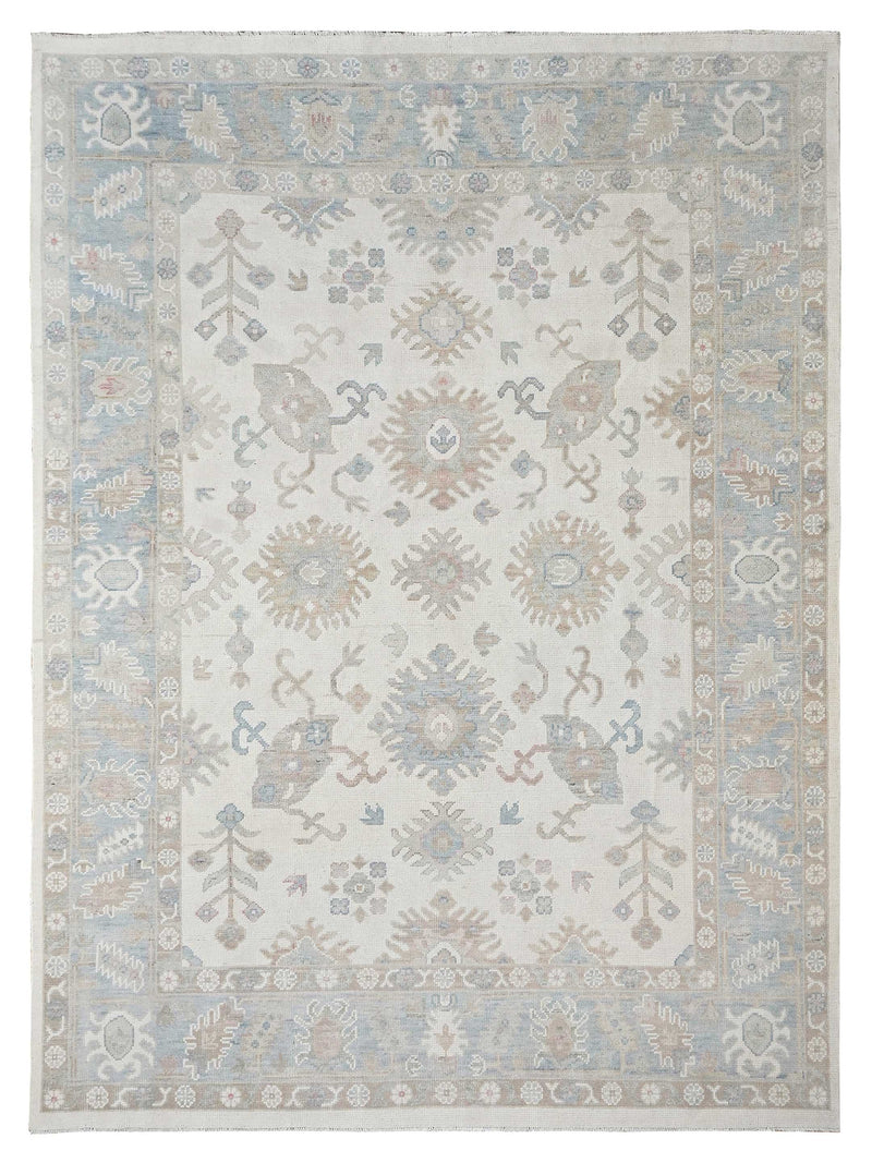 Pacific Ushak  Ivory Sky Blue Transitional