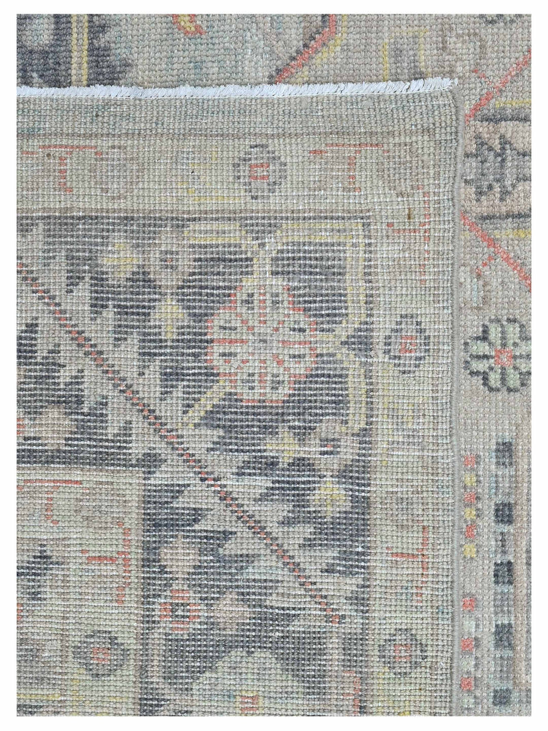 Pacific Ushak 43606 Beige Grey Transitional Hand Knotted Rug