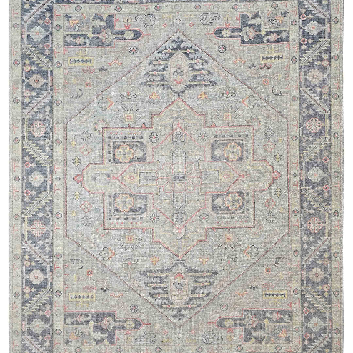 Pacific Ushak  Beige Grey Transitional