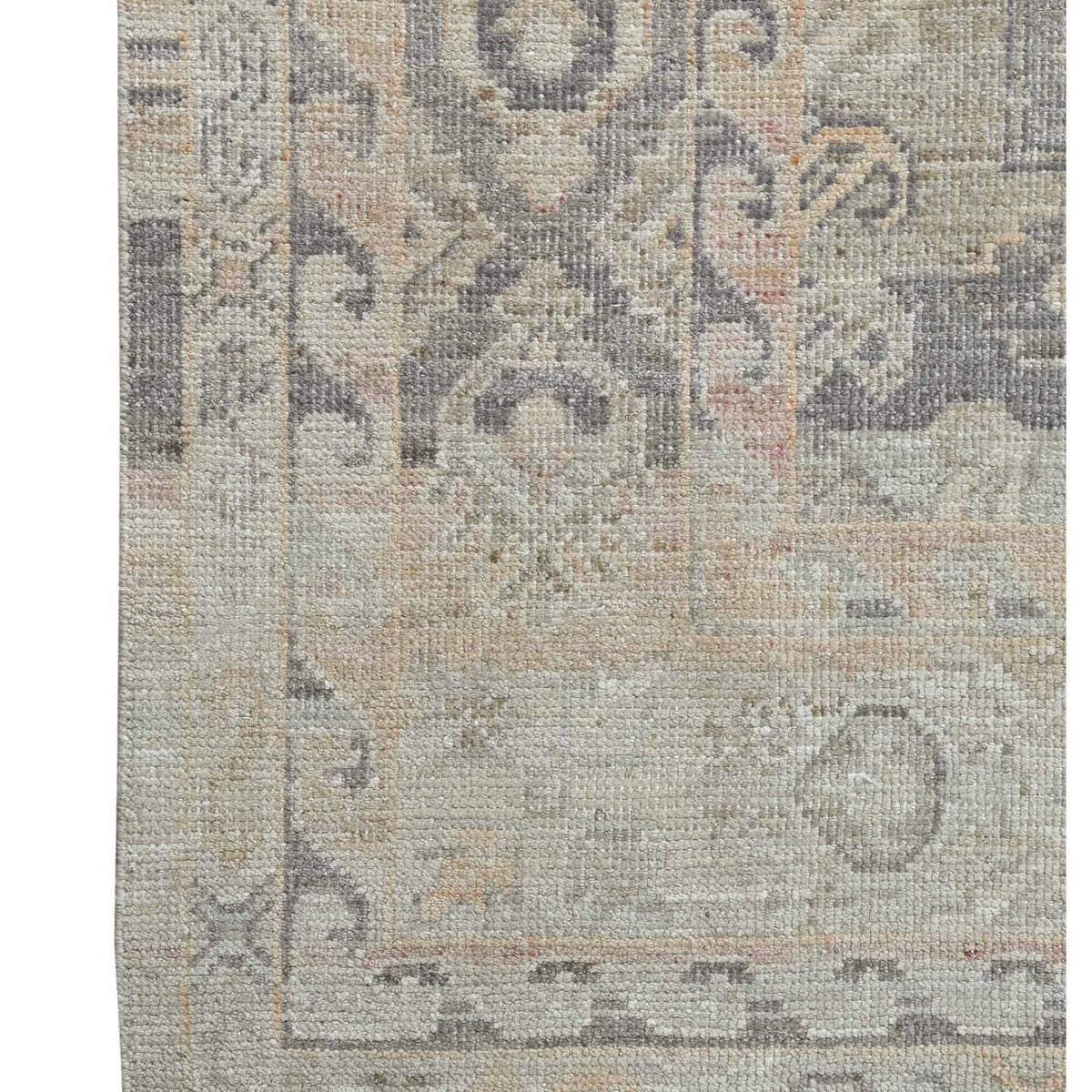 Pacific Ushak 43607 Beige Peach Transitional Hand Knotted Rug