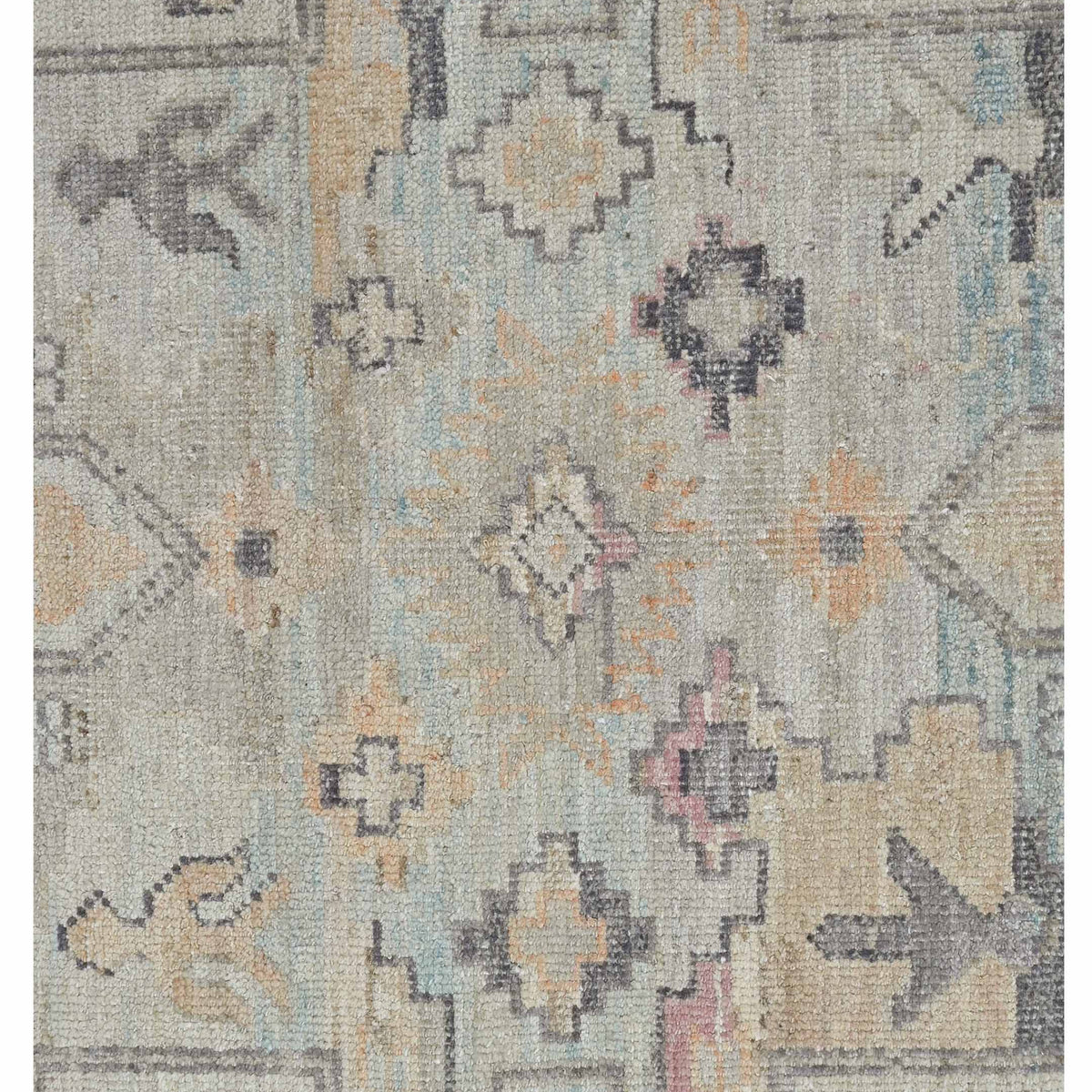 Pacific Ushak 43607 Beige Peach Transitional Hand Knotted Rug