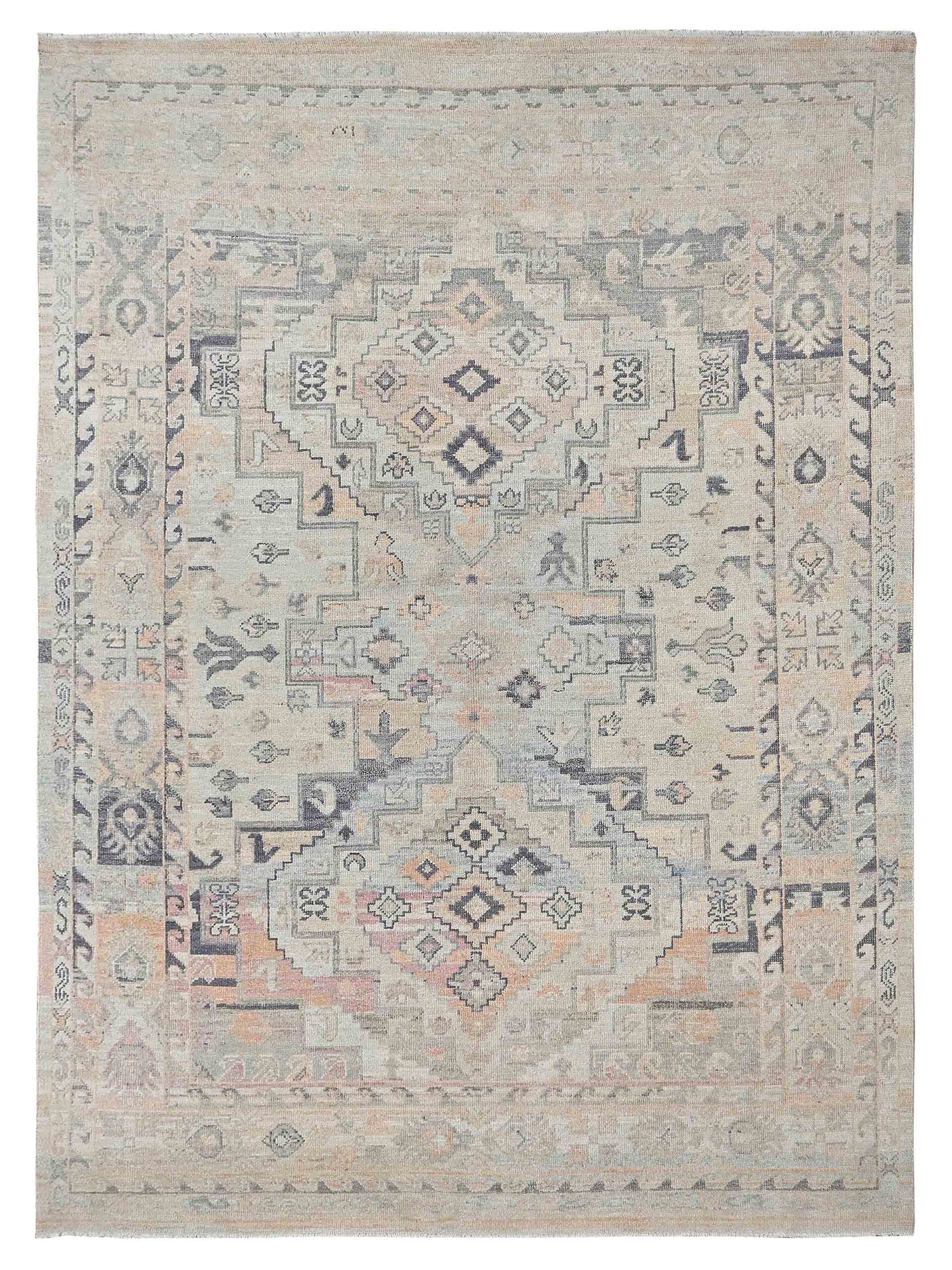 Pacific Ushak  Beige Peach Transitional
