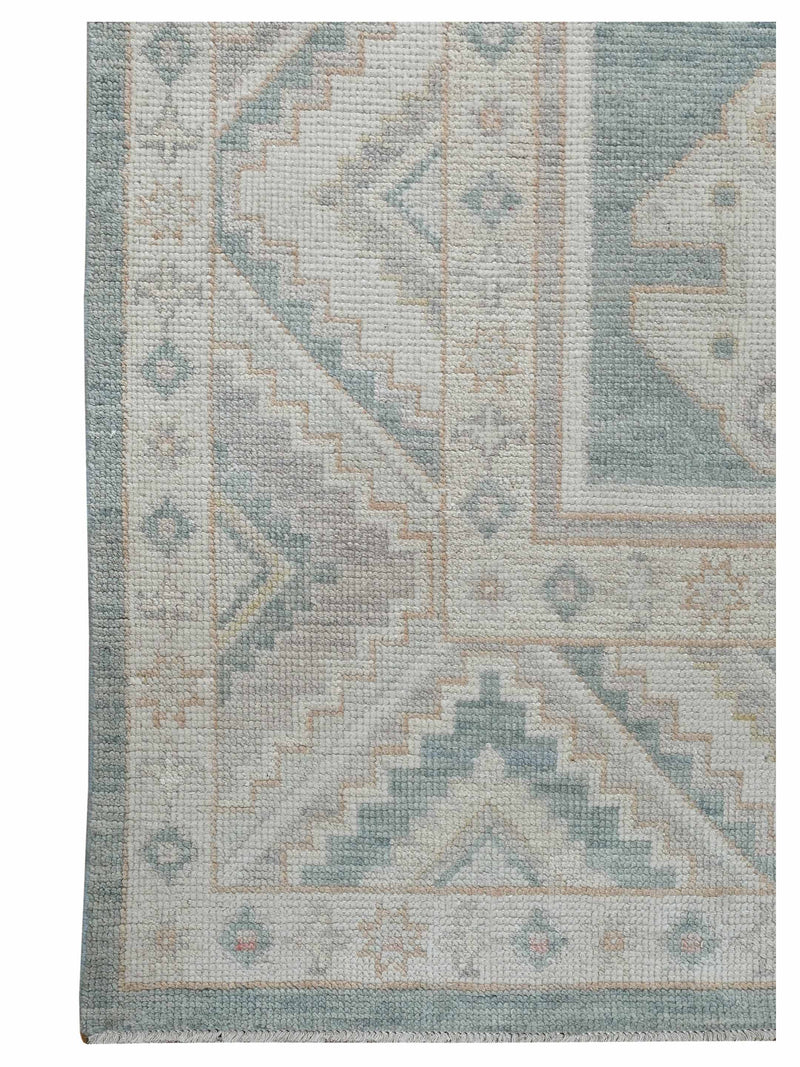 Pacific Ushak 43609 Spruce Beige Transitional Hand Knotted Rug