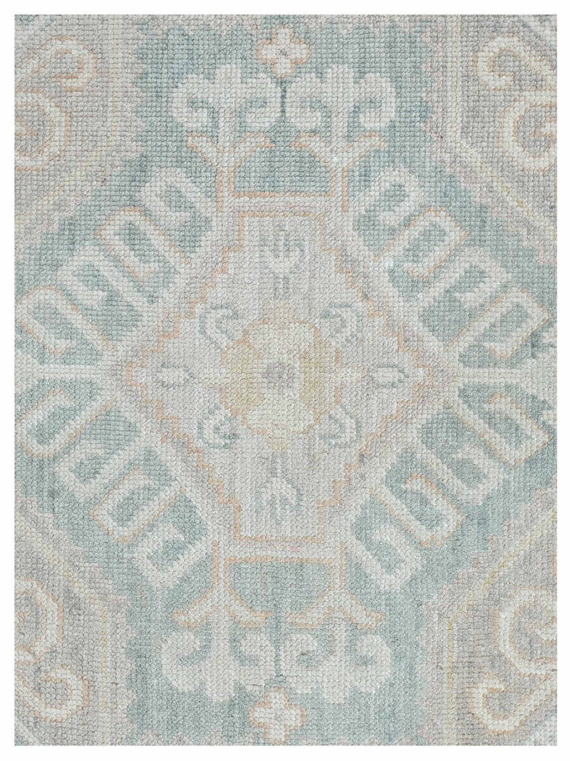 Pacific Ushak 43609 Spruce Beige Transitional Hand Knotted Rug