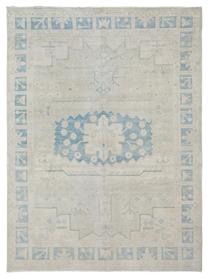 Pacific Ushak  Blue Beige Transitional