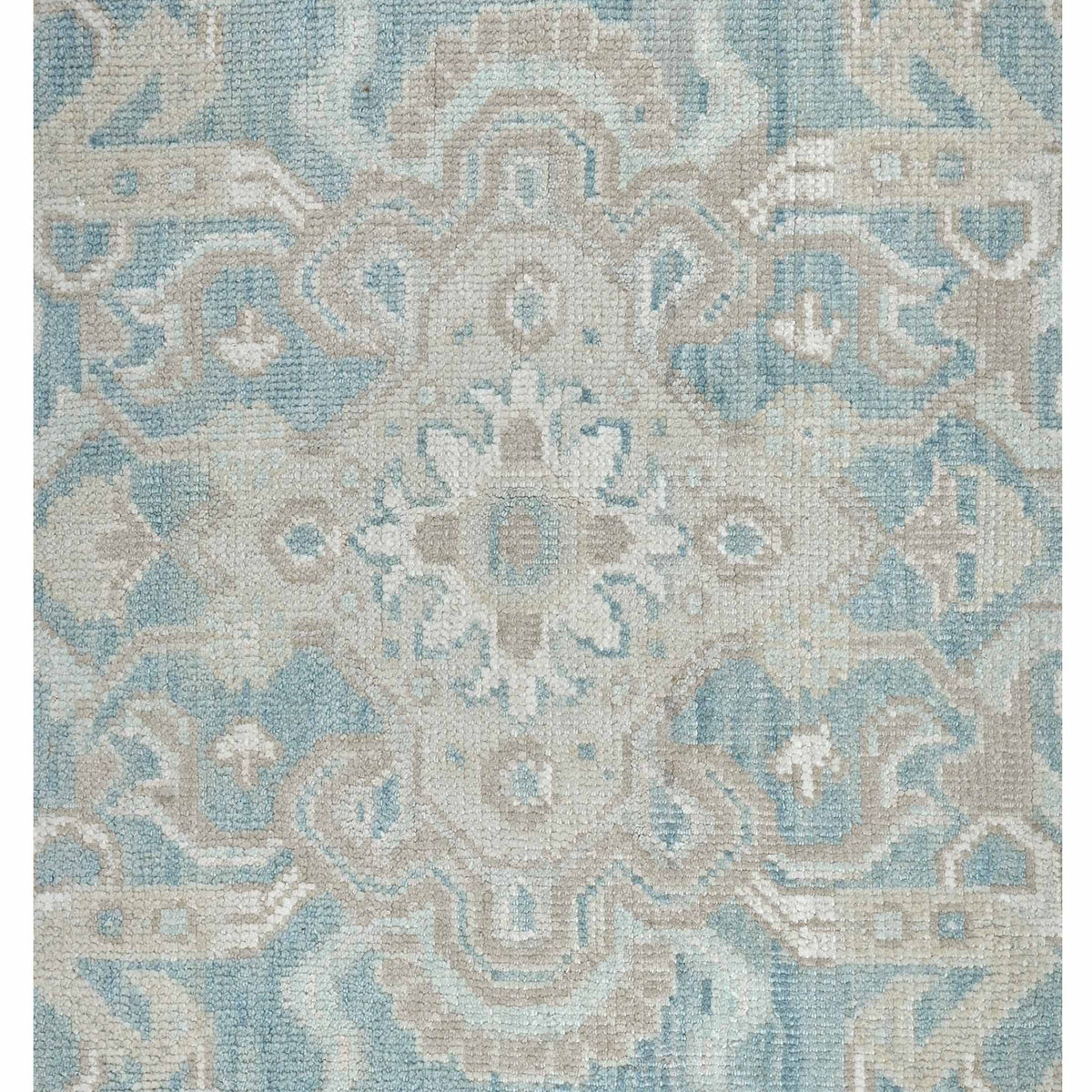 Pacific Ushak 43614 Beige Beige Transitional Hand Knotted Rug