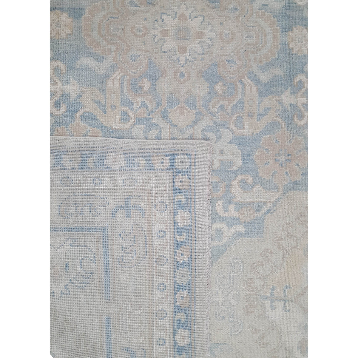 Pacific Ushak 43614 Beige Beige Transitional Hand Knotted Rug