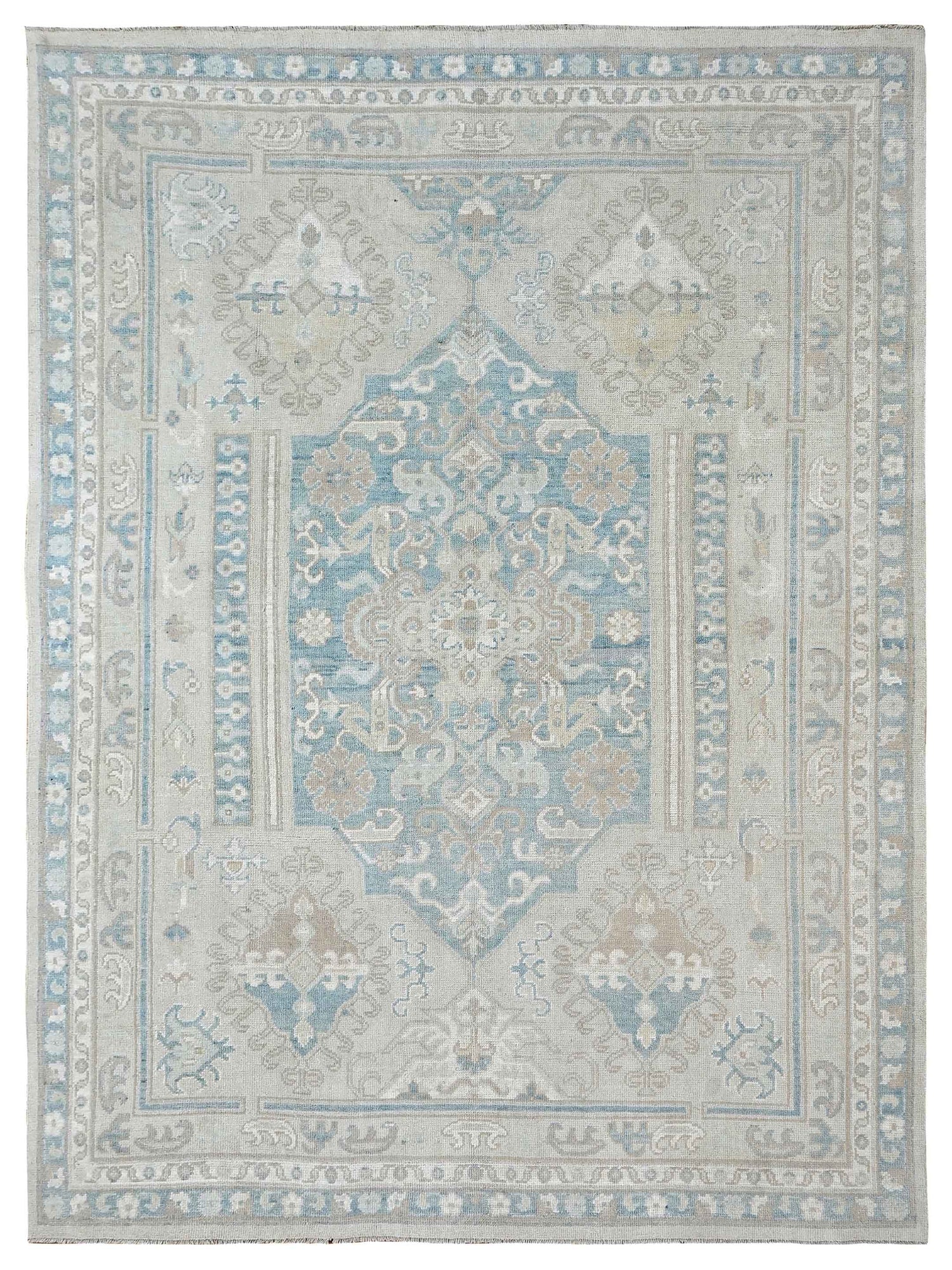 Pacific Ushak  Beige Beige Transitional