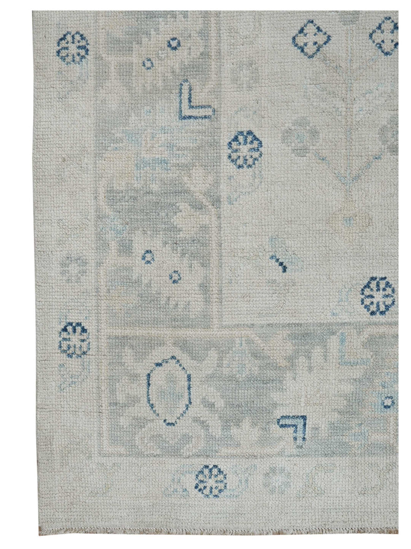 Pacific Ushak 43618 Beige Lt.Grey Transitional Hand Knotted Rug