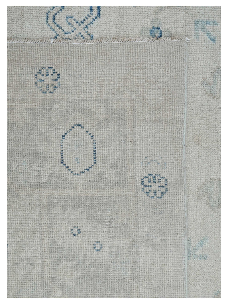 Pacific Ushak 43618 Beige Lt.Grey Transitional Hand Knotted Rug