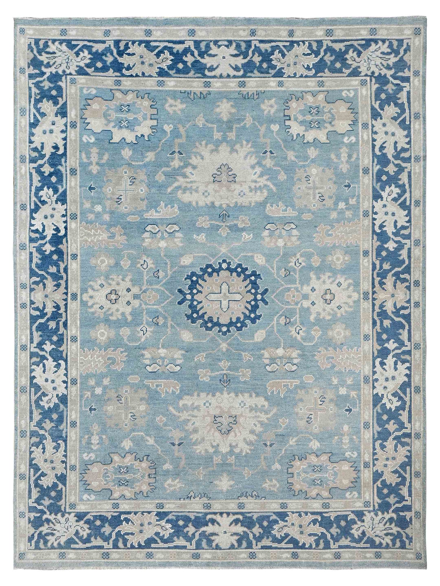 Pacific Ushak  Blue Blue Transitional