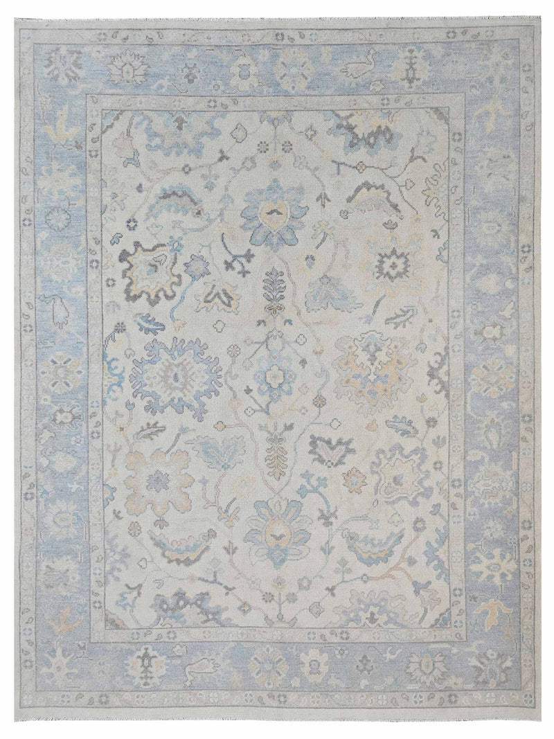 Pacific Ushak  Ivory Sky Blue Transitional