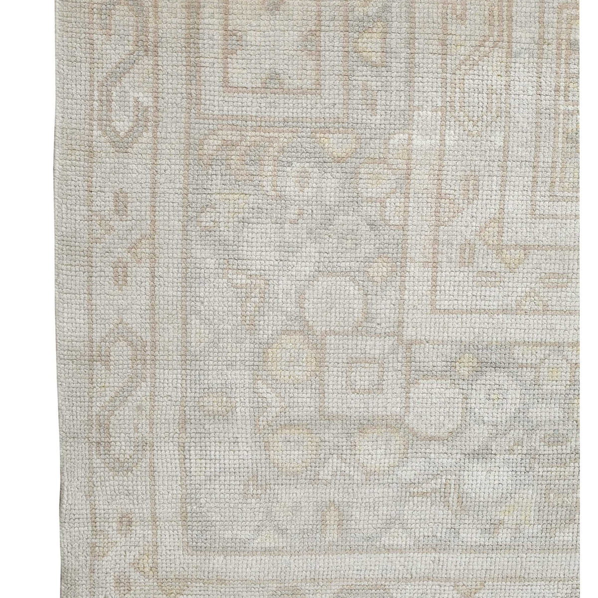 Pacific Ushak 43634 Beige Beige Transitional Hand Knotted Rug