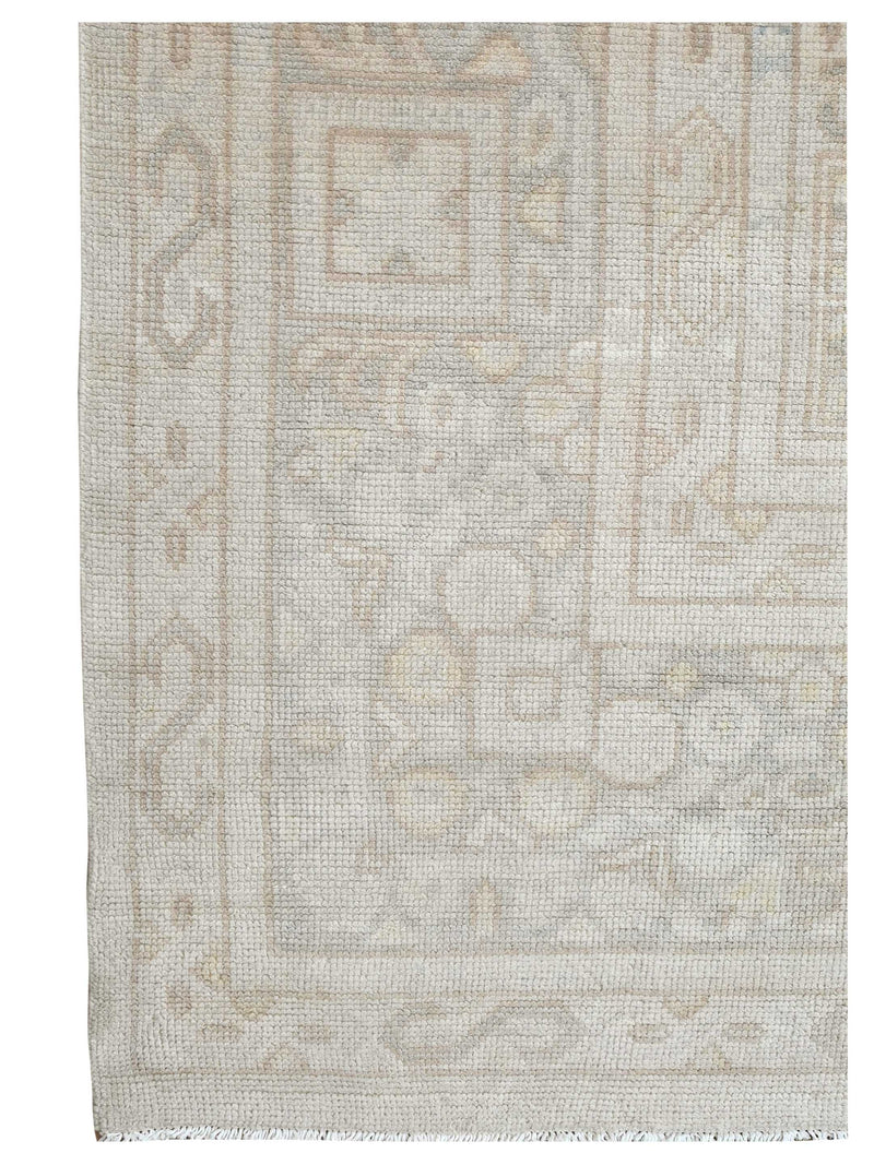 Pacific Ushak 43634 Beige Beige Transitional Hand Knotted Rug