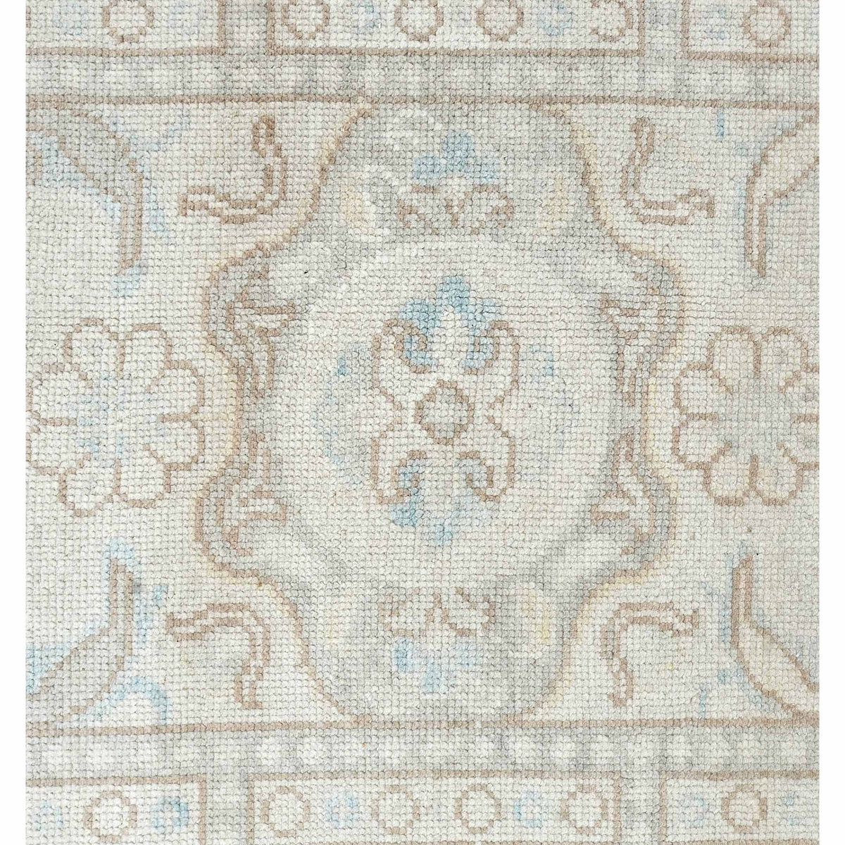 Pacific Ushak 43634 Beige Beige Transitional Hand Knotted Rug