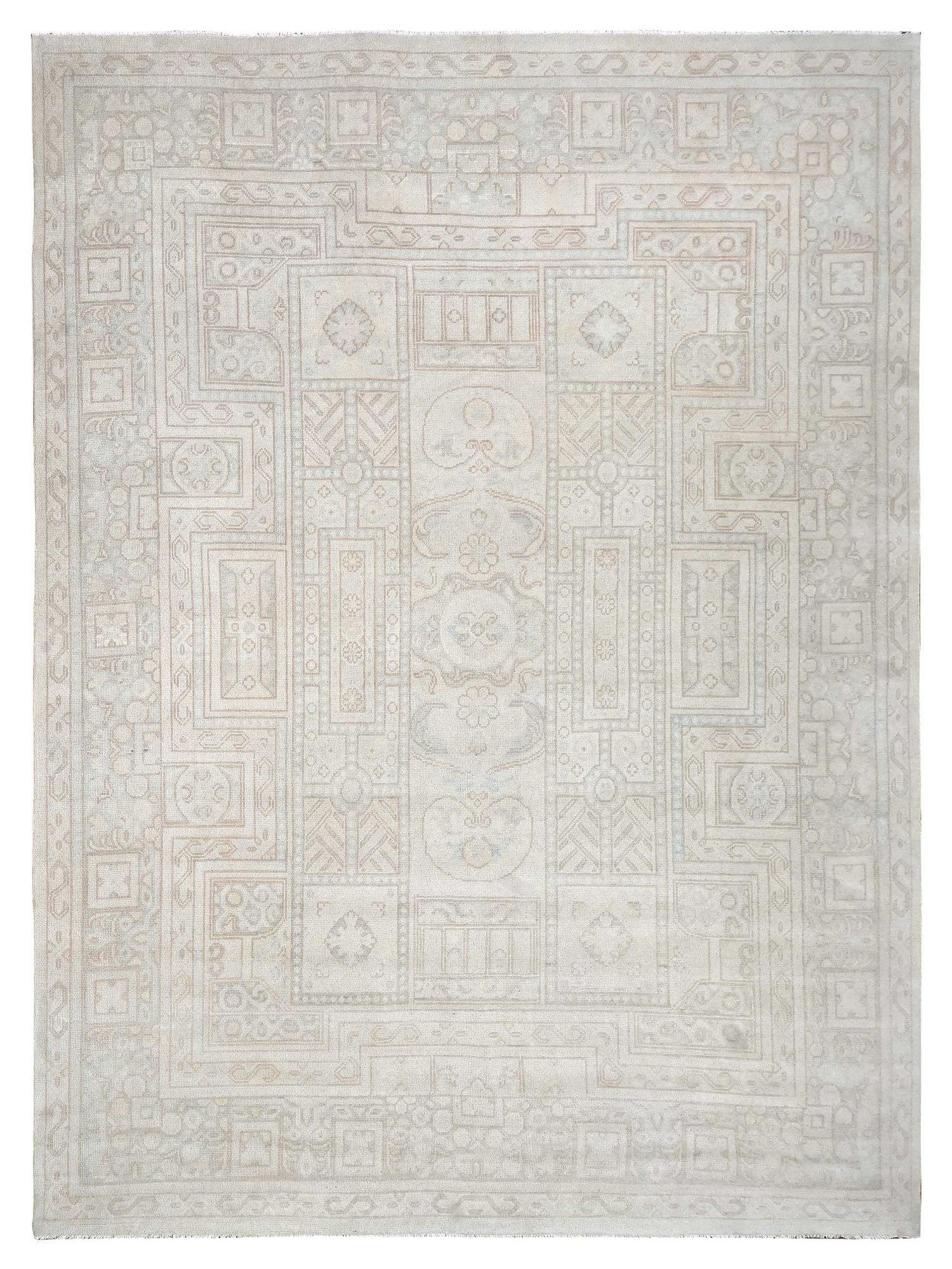 Pacific Ushak  Beige Beige Transitional
