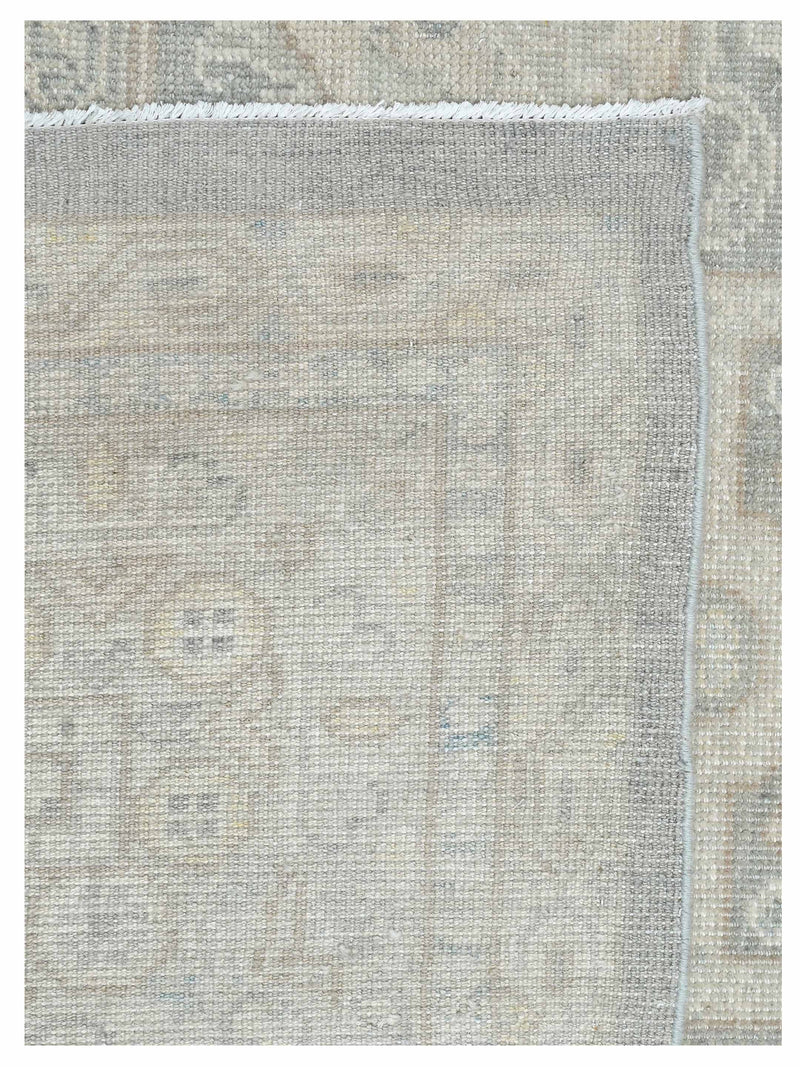 Pacific Ushak 43635 Lt.Grey Beige Transitional Hand Knotted Rug
