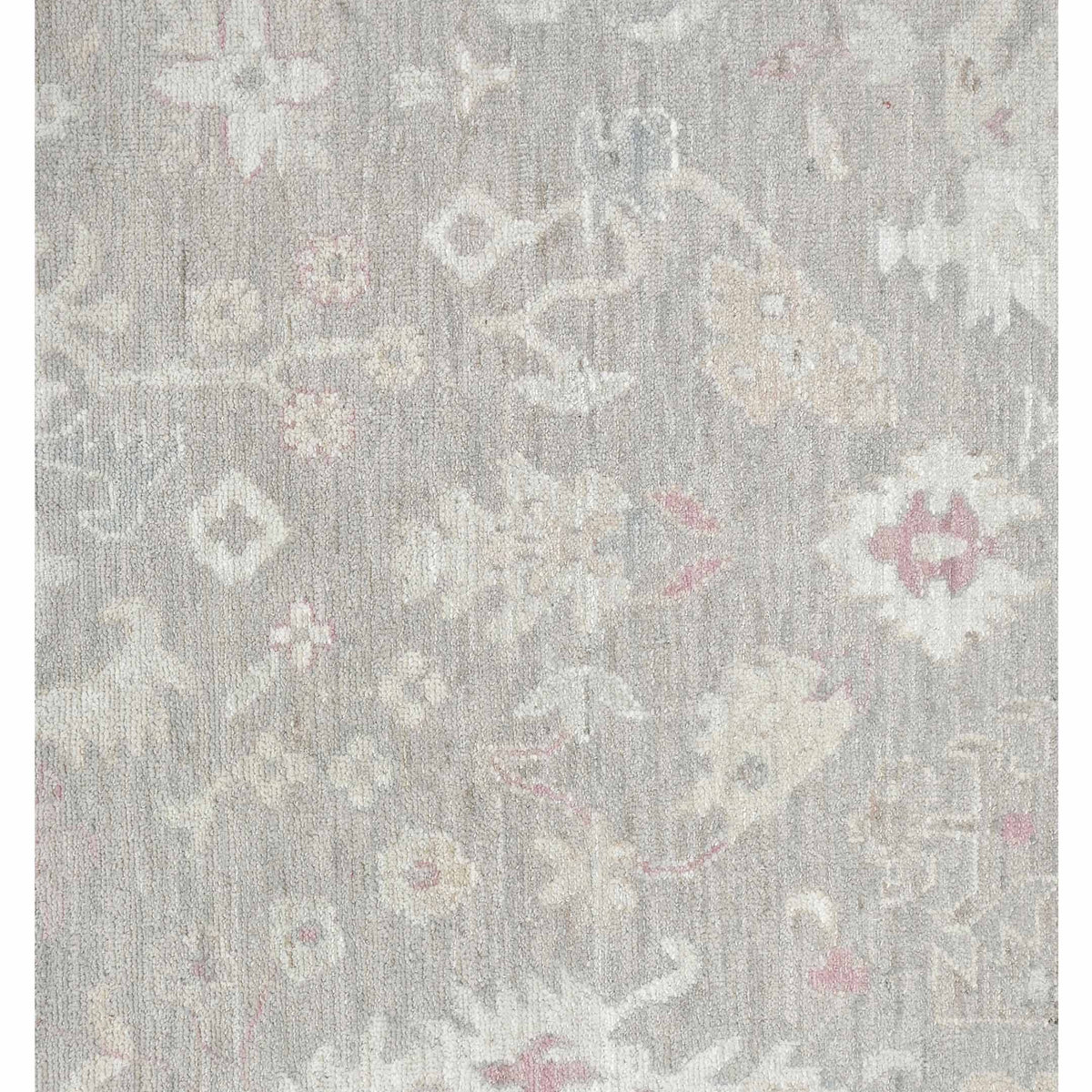 Pacific Ushak Wool Weft 43642 Camel Ivory Transitional Hand Knotted Rug