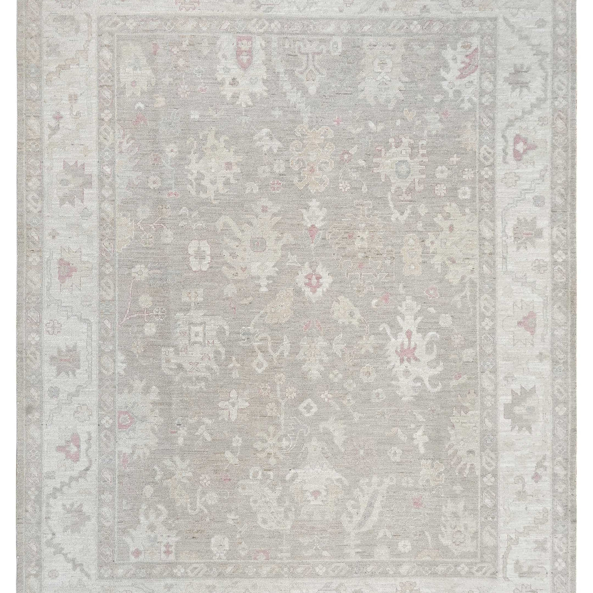 Pacific Ushak Wool Weft  Camel Ivory Transitional