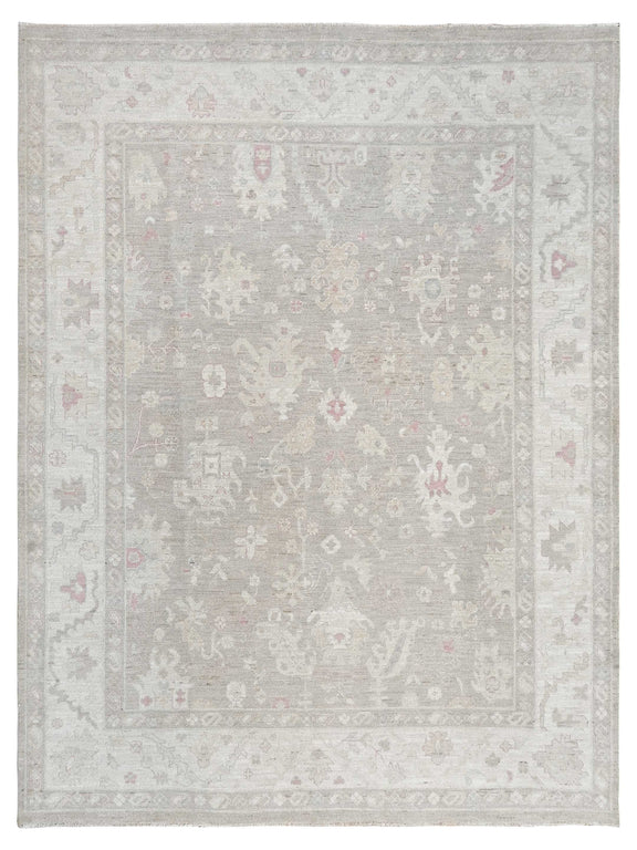 Pacific Ushak Wool Weft  Camel Ivory Transitional