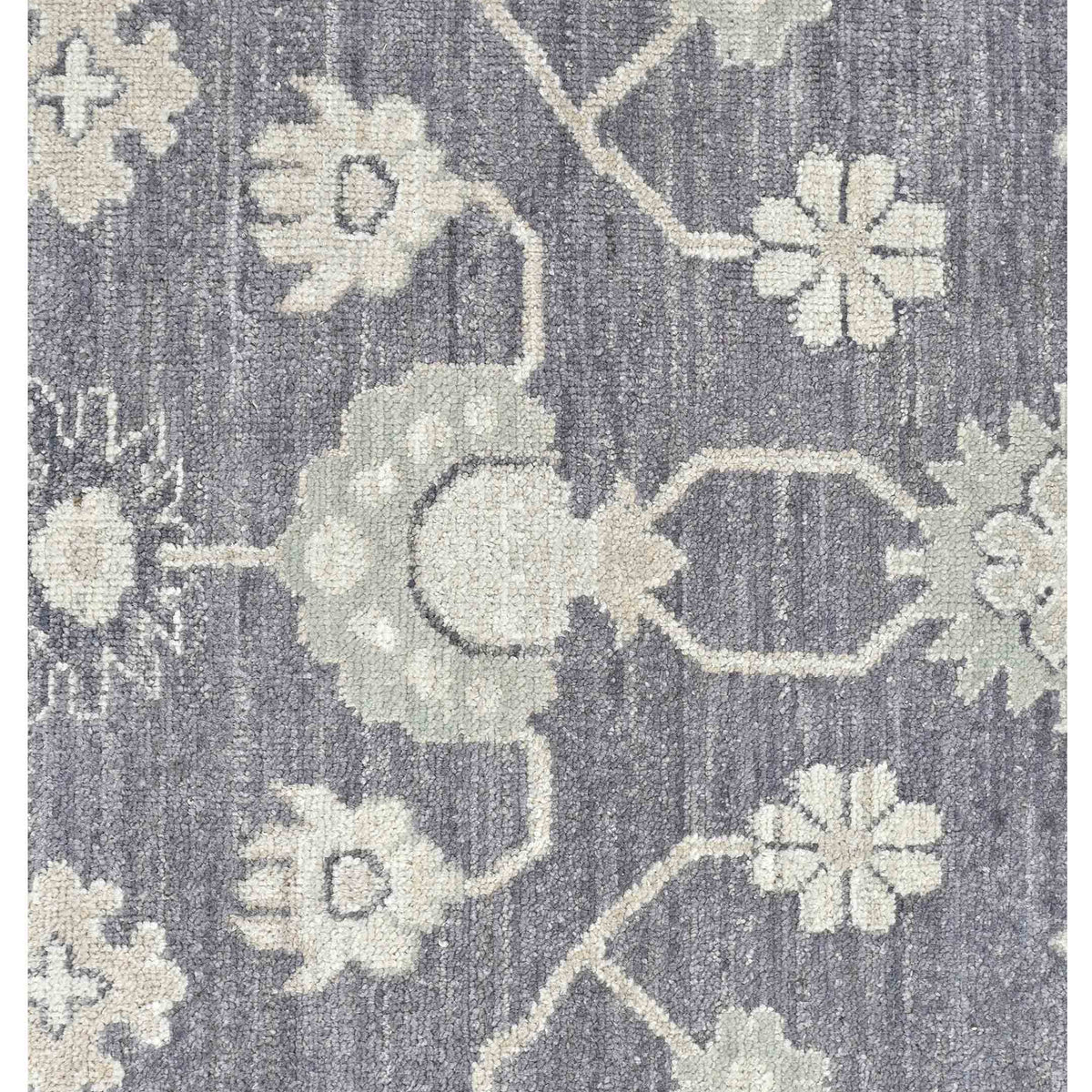Pacific Ushak Wool Weft 43648 Grey Pistachio Transitional Hand Knotted Rug