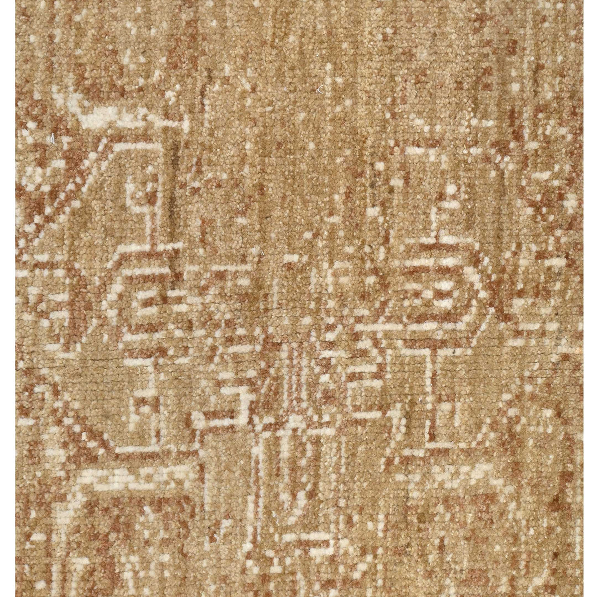 Pacific Ushak Wool Weft 43654 Camel Camel Transitional Hand Knotted Rug