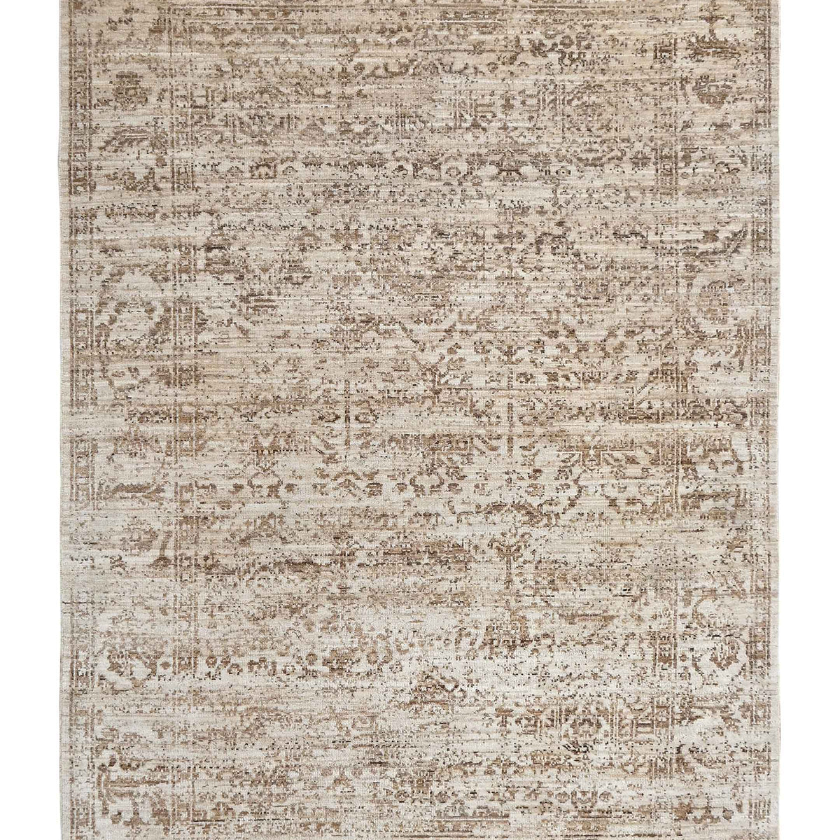Pacific Ushak Wool Weft  Beige Beige Transitional
