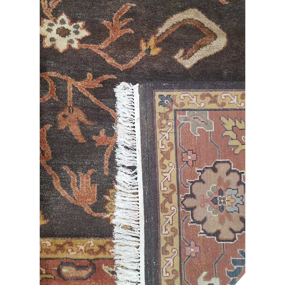 Pacific Indo 43658 Mocha Rust Traditional Hand Knotted Rug