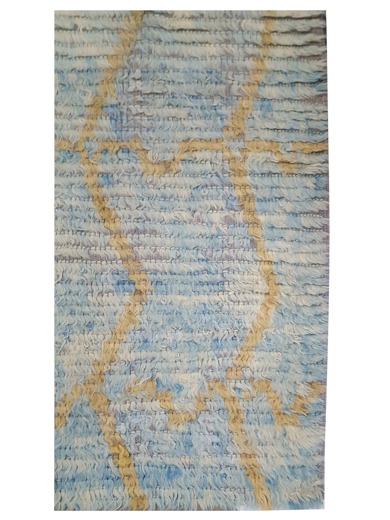 Pacific Moroccan 43660 Beige Sky Transitional Hand Knotted Rug