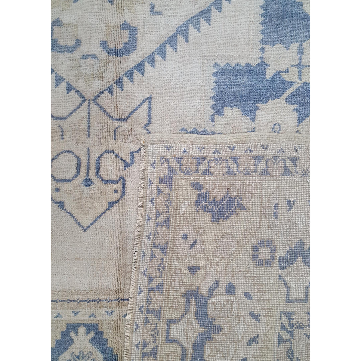 Pacific Anatolian 43664 Beige Grey Transitional Hand Knotted Rug