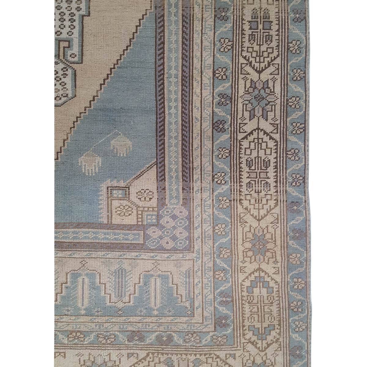 Pacific Anatolian 43665 Beige Sage Transitional Hand Knotted Rug