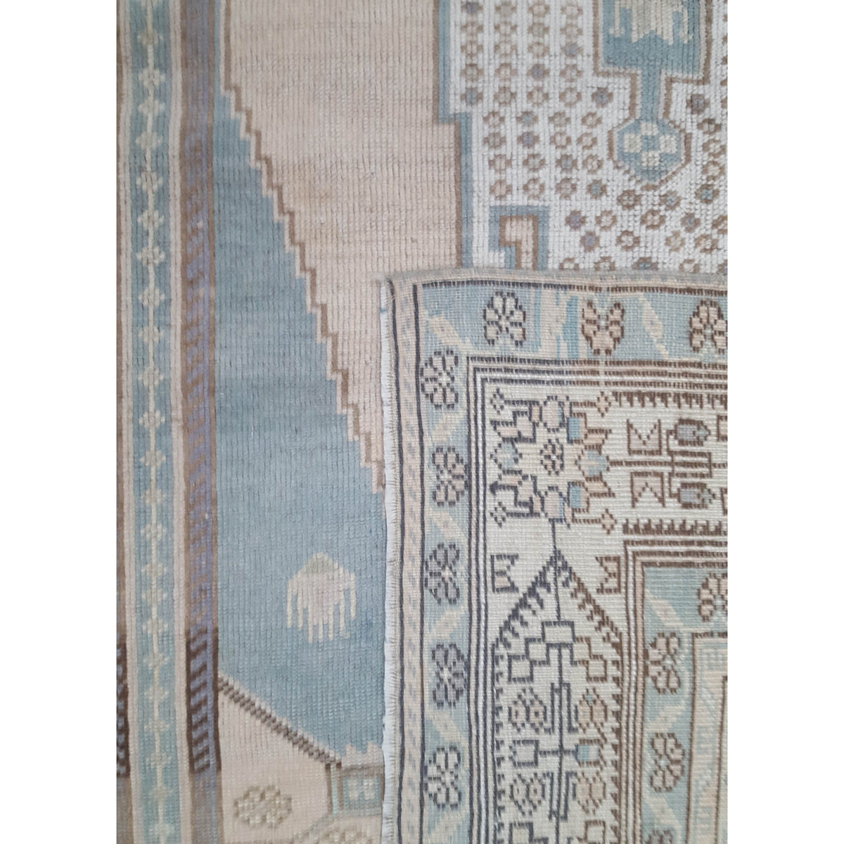 Pacific Anatolian 43665 Beige Sage Transitional Hand Knotted Rug