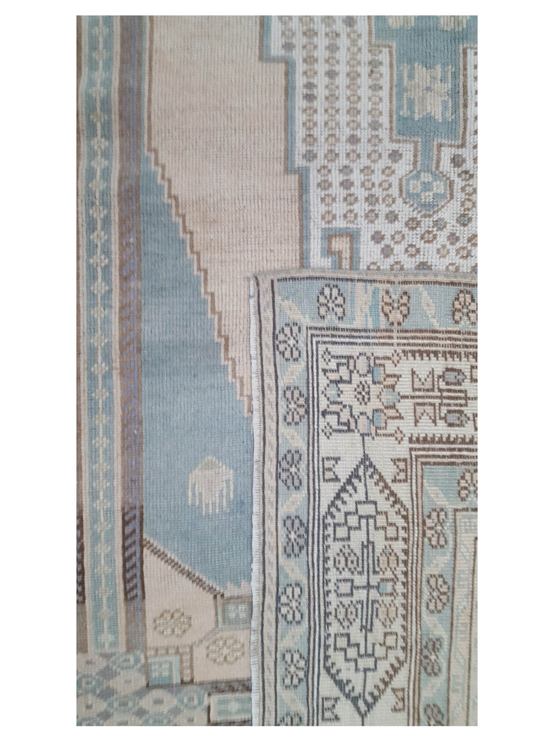 Pacific Anatolian 43665 Beige Sage Transitional Hand Knotted Rug