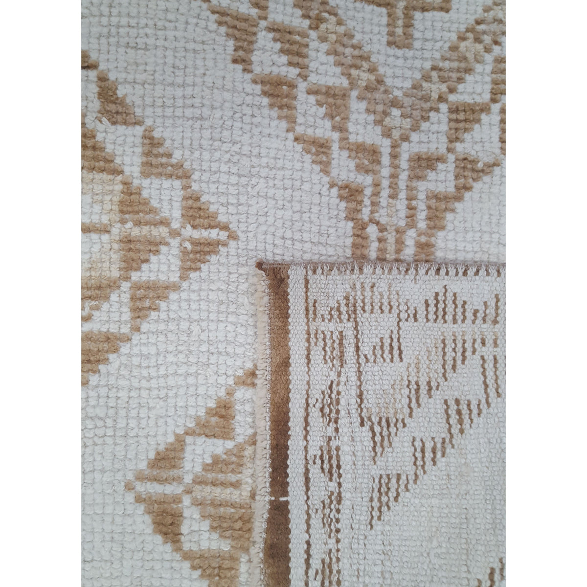 Pacific Anatolian-Natural 43673 Beige Camel Transitional Hand Knotted Rug