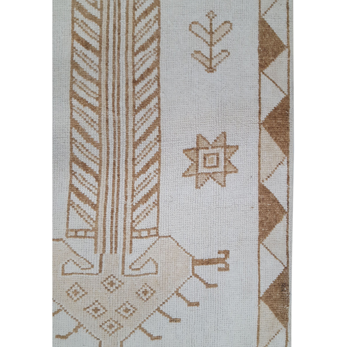 Pacific Anatolian-Natural 43675 Beige Camel Transitional Hand Knotted Rug