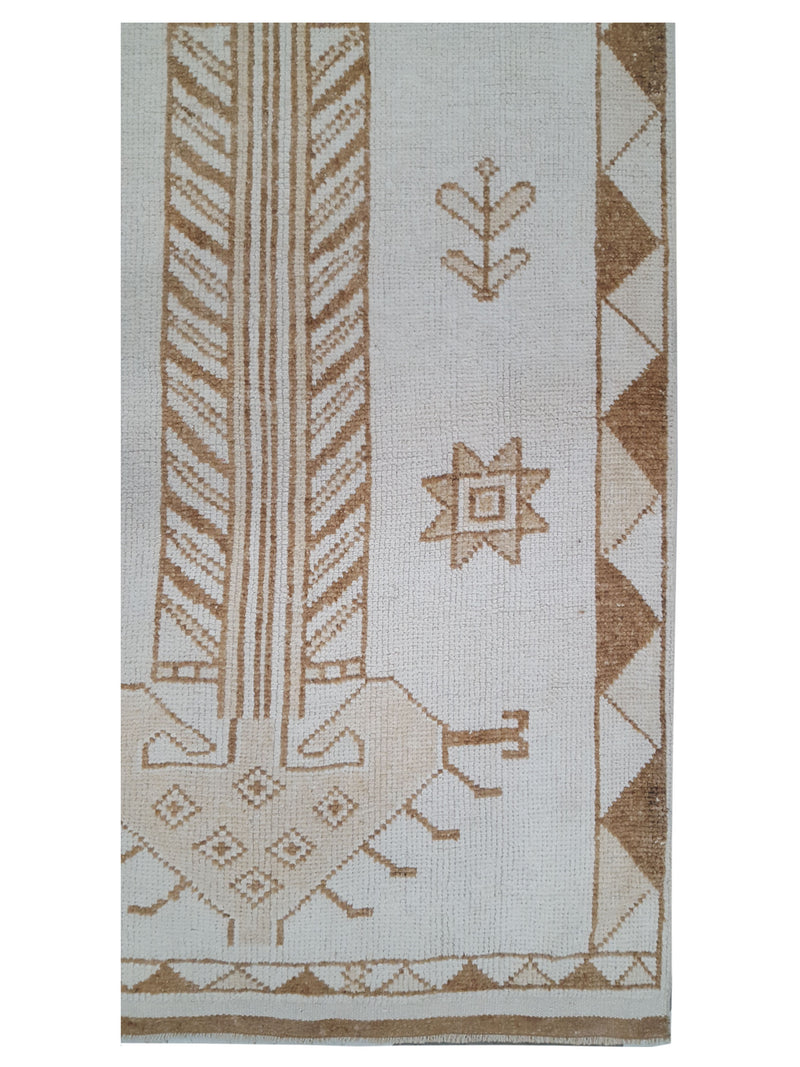 Pacific Anatolian-Natural 43675 Beige Camel Transitional Hand Knotted Rug