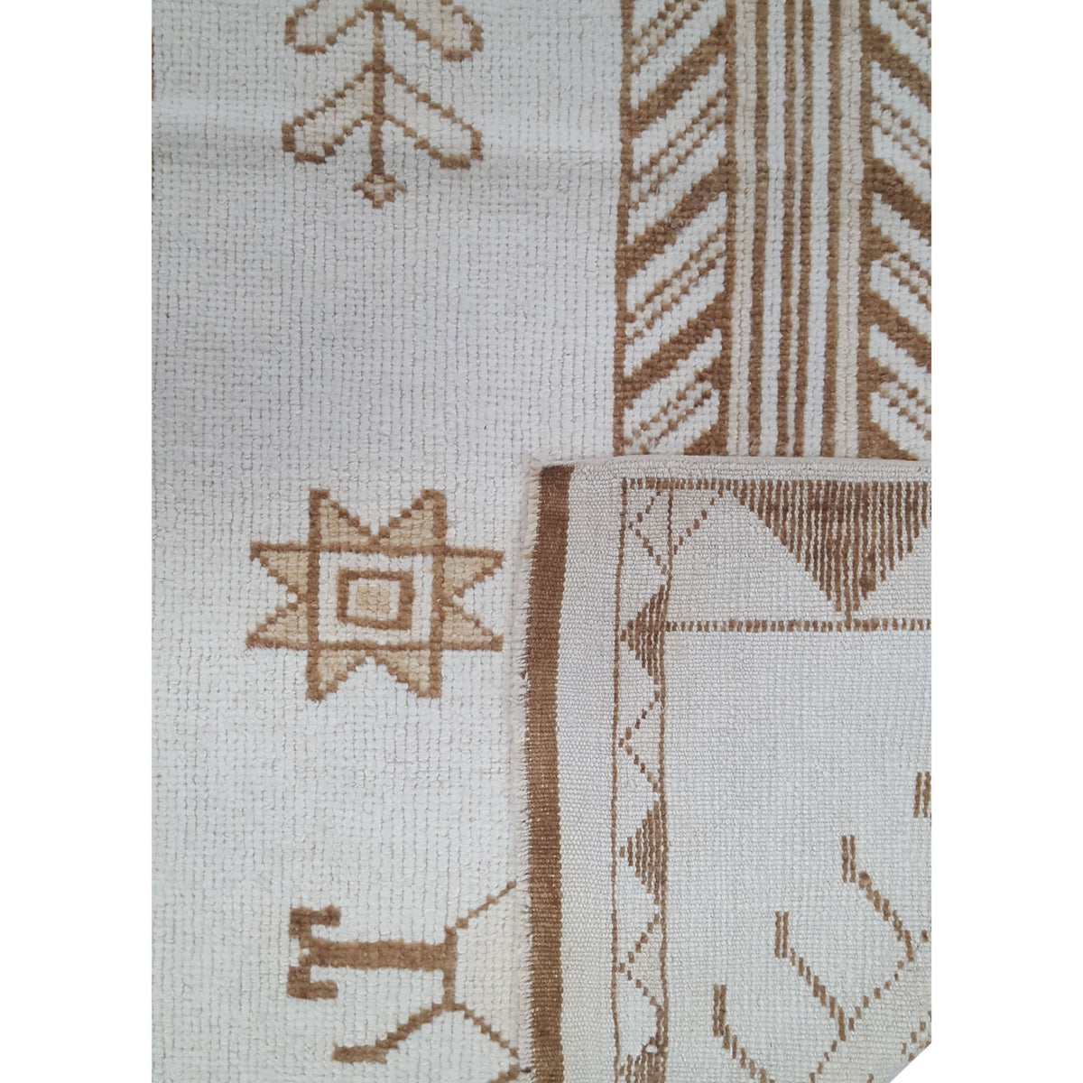 Pacific Anatolian-Natural 43675 Beige Camel Transitional Hand Knotted Rug