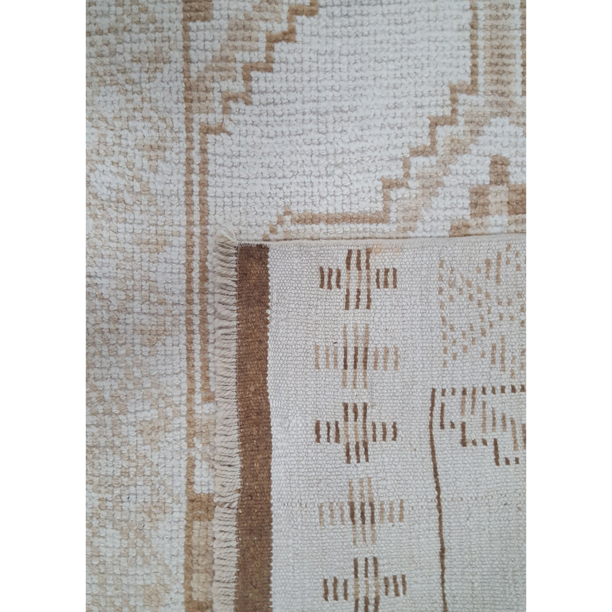Pacific Anatolian-Natural 43682 Beige Camel Transitional Hand Knotted Rug